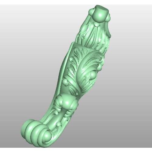 3D model STL format file for cnc router engraving furniture sofa cabinet chair leg pattern Artcam 757