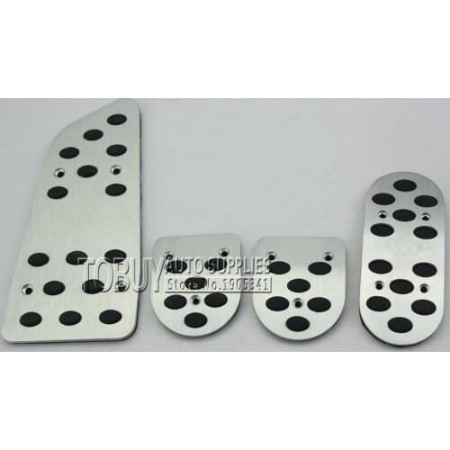 DEE Aluminium Accelerator Brake Clutch Footrest Pedals Pad for TOYOTA Auris Avalon Avensis Corolla Camry Mirai AT/MT Car sticker