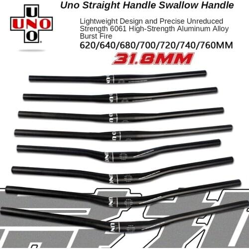 Mountain Lightweight Car Put UNO Biker Put Straight Swallow Put 31.8mm Lengthening Bike Handlebar Mtb Aluminum Handlebar