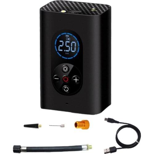 LED Lights Car Inflator Wireless Air Pump Inflatable Electric Pump Smart Wireless Air Pump Bicycle Tire Electric Air Pump