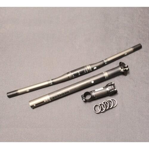 FUTURE Free shipping! MTB bike bicycle carbon fibre handlebar+ seatpost+ Stem =1 lot