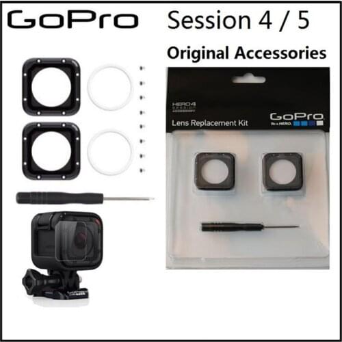 For gopro original Lens protetive frame/UV glass Lens Cover/Cap and Tools for Gopro Hero 5 session 4 session camera accessories