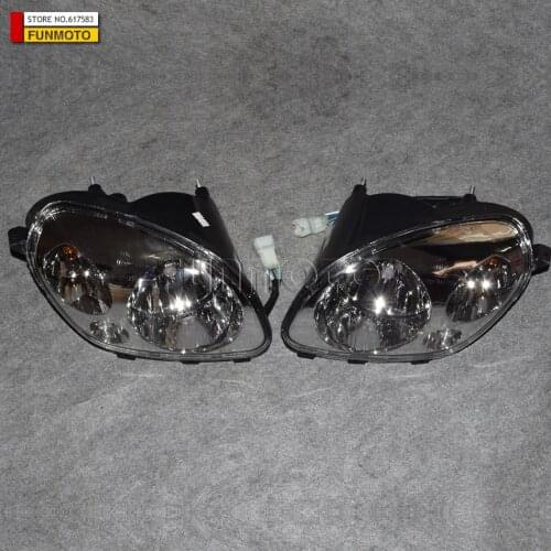 Left headlight and right headlight of CF500 ATV/GOES 520ATV parts number is 9010-160110-A000 and 9010-160210-A000