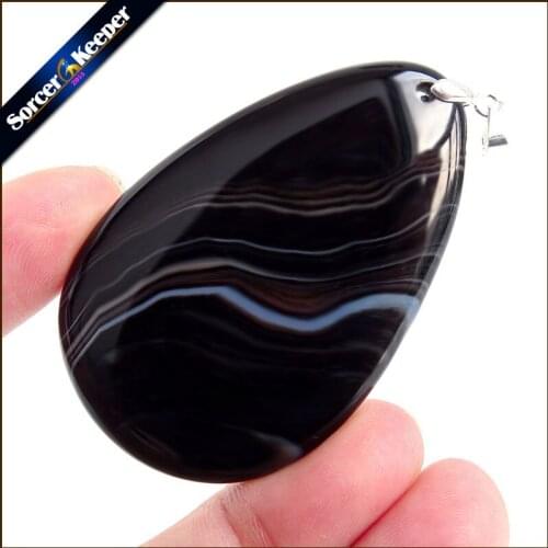 Fashion Women Man Necklace Pendant Big Natural Botswana Agates Stone Pendant Slide Healing Crystals for Jewelry Making US643