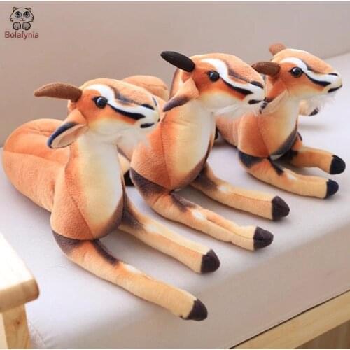 BOLAFYNIA Cartoon simulation antelope doll children plush toy baby kids stuffed toy for Christmas Valentines Day gift