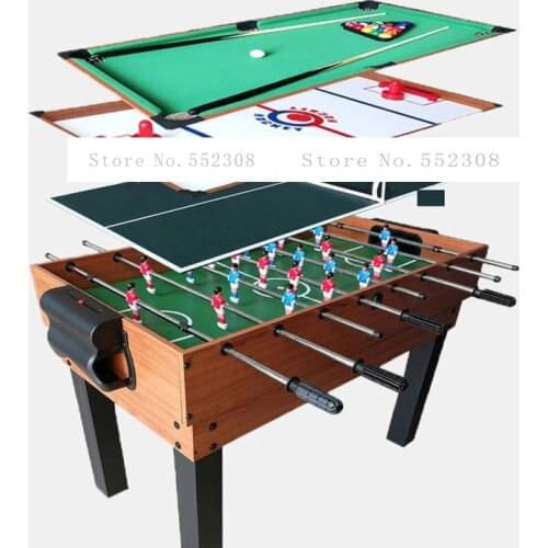 4 in 1 Ice Hockey Table Set Billiard Table/Football Table/Table Tennis Table Indoor Mini Game Play Multifunctional Table