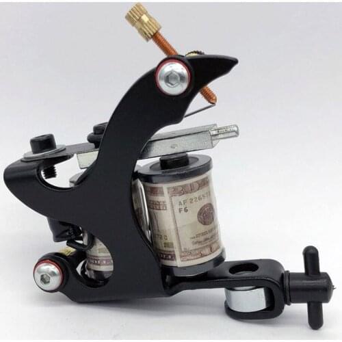Newest 10 Wraps Coil Tattoo Machine Tattoo Apprentice Machine Gun for Tattoo Beginner Liner and Shader Free Shipping YM-378