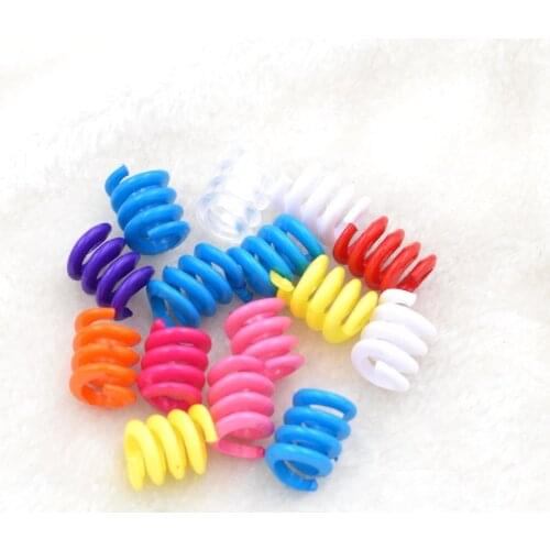 New wholesale 14Pcs 17/12mm mix color hair braid dread dreadlock beads adjustable cuff clip 10mm hole clip hair beads