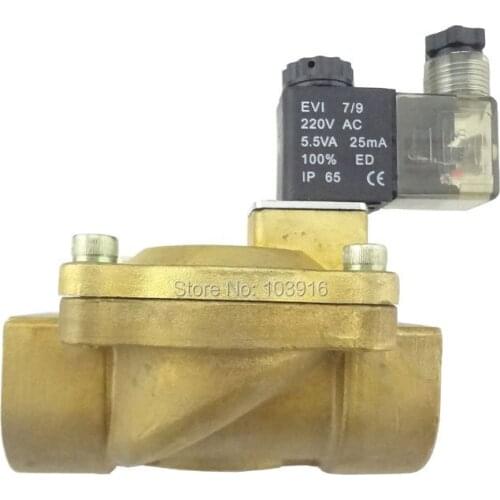 New Electric Solenoid Valve G1"(BSP) DN25 220V for Air Water Gas Diesel