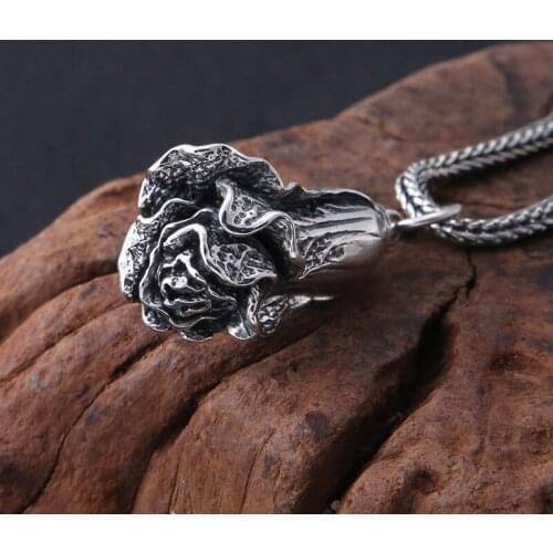 925 Sterling Silver Jewelry Men Women Chinese cabbage Charm Necklace Pendant Fit Original Necklace DIY Jewelry Christmas Gifts