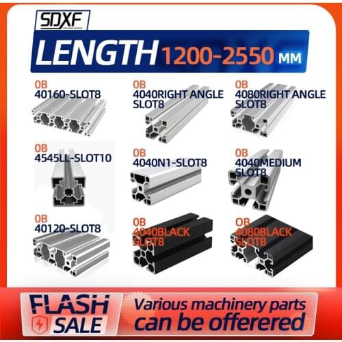 Industrial aluminum profile European standard 40160 40120 4080 4040 4545LL 4040N1 aluminum alloy frame profile