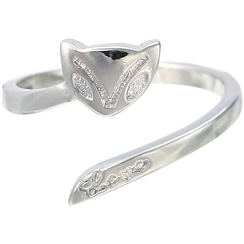 Adjustable Fox Thimble Ring Yarn Guides Knitting Loop Crochet Finger Wear Thimble Yarn Guides Sewing Accessory