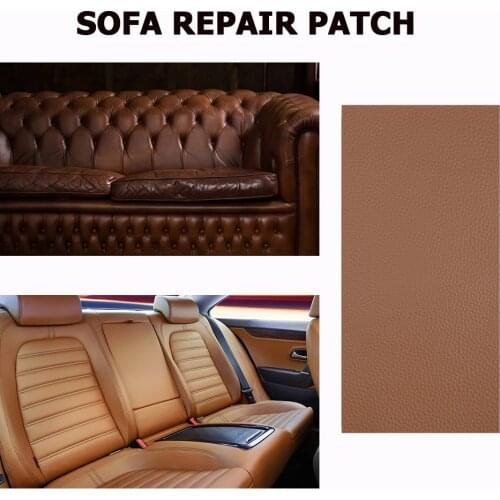 Self Adhesive Faux Synthetic Leather Patches 10*20cm Multicolor PU Sofa Hole Repair Car Sticker For Tables Bed Decoration
