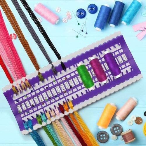 Sewing Floss Organizer Cross Stitch Embroidery Threads 30 Holes Sorting Card