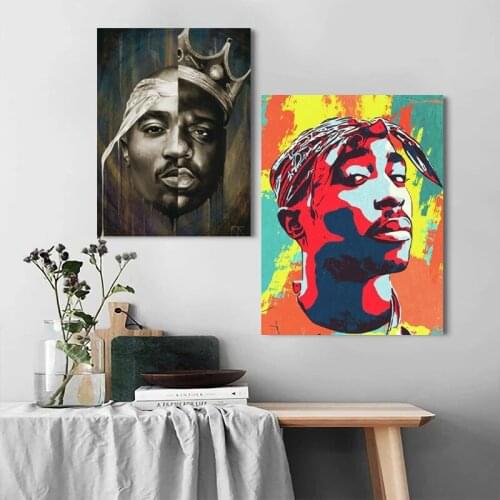 Modern Black and White Crown Painted Graffiti Canvas Painting on The Wall Posters and Print Modern Wall Art Home Room Decoration