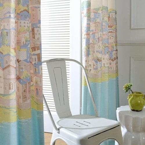 Modern Curtains for Living Dining Room Bedrooms Idyllic American Printed Curtains Childrens Bedroom Curtains Tulle Customizable