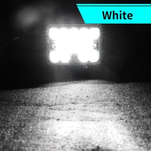 NEW 12V-24V 3 Inch Large Field View Car LED Light Bar 18pcs 54W Waterproof Square Spotlight LED Work Light