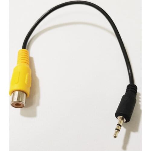 NCHTEK 3 Pole 2.5MM Stereo Jack Plug To RCA Female Adapter For GPS AV-in Converter Video Cable About 20CM/Free Shipping/4PCS