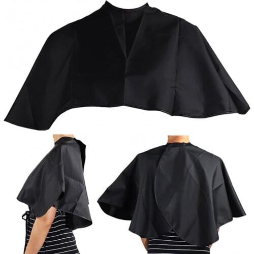 Waterproof Hair Coloring Cape Black Shawl Dyeing Perming Barbershop Hairdressing Apron Cutting Gown Hair Cloth Wrap