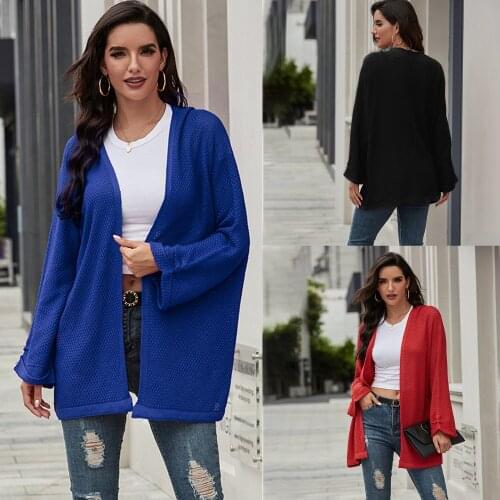 Sweater Cardigans Women 2021 womens Hot Style New Leopard Cardigan Women Loose Sweater Women Warm Sweaters Dropshipping SJ3205