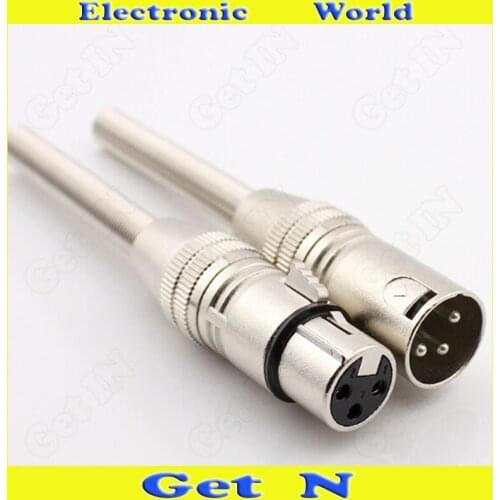 10pcs-100pcs Long-Spring-Plug Female/Male Cannon XLR Connector Jack for Microphone Loudspeaker Audio Mixer Cannon