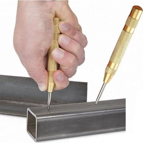 Automatic Loaded Center Pin Punch Strike Spring Marking Starting Hole Tool