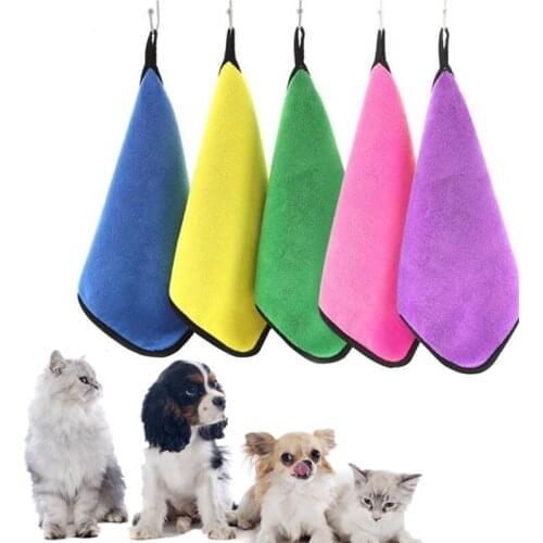 Pet Bath Towels Dog Accessories Large Super Absorbent Clean Up Fiber Towel Pet Dogs Soft Lint-free Quick-drying Thick Bath Towel