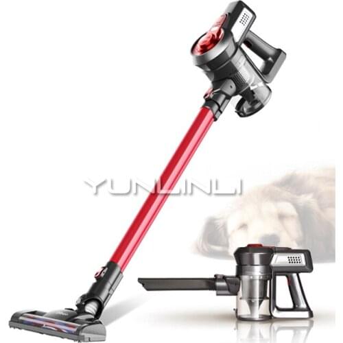 Wireless Electric Dry Vacuum Cleaner Household High Power Hand Held Cordless Mite Remover 2 In 1 Sweeper T6