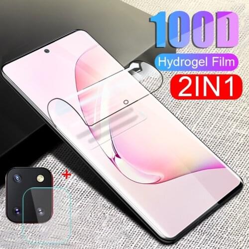 2in1 Hydrogel Film For Samsung Galaxy S20 Ultra S20 Plus S20plus Soft Sticker Screen Protector samsung S 20 S20+ Plus Film