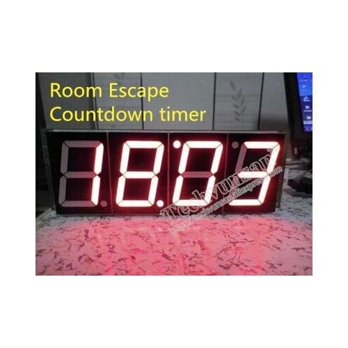 Laser array controller Countdown timer Time of penalty Human secrets escape room props big screen