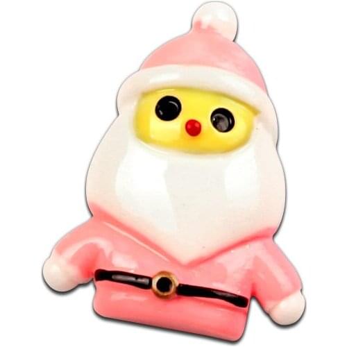 LF 10Pcs Resin Christmas Snowman Patch Decoration Crafts Flatback Cabochon Embellishments For Scrapbooking Diy Accessories