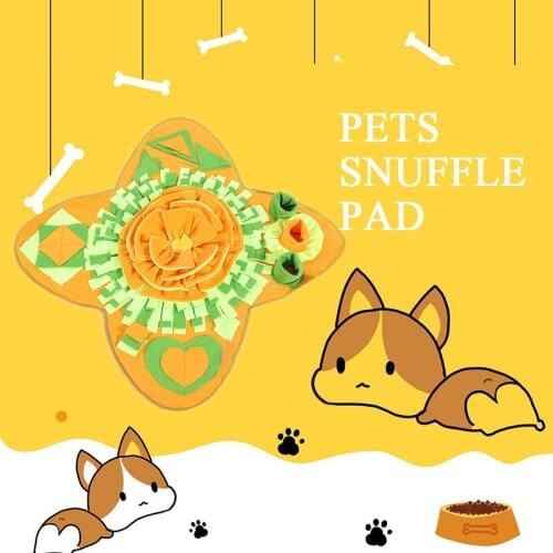 Washable Dog Puzzle Treats Pads Pets Snuffle Pad Intelligence Training Chew Sleeping Mat Cats French Bulldog Accessories