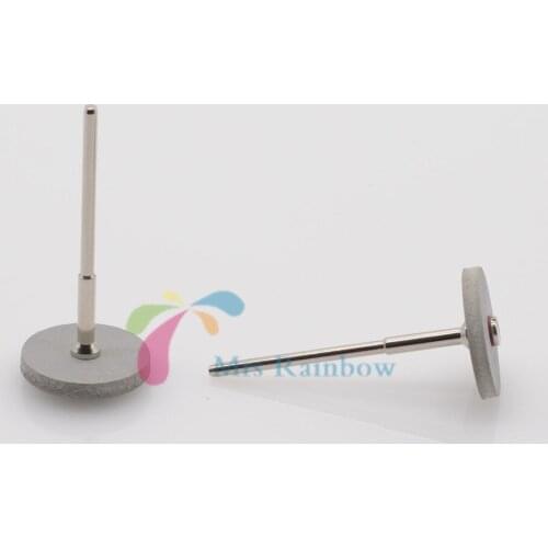 New Dental 100pcs Polishing White Wheels Fine With 20pcs Mandrel Shank 2.35