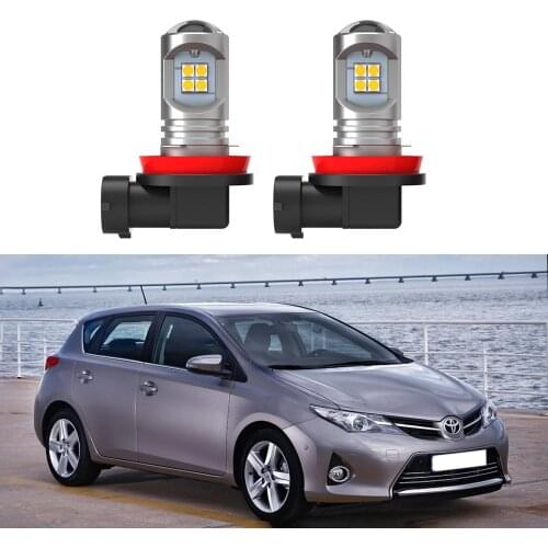 2pcs Canbus No Error White Car front LED fog lamp fog light for Toyota Auris 2013 2014 2015 2016 2017 2018