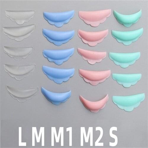 5 Pairs Silicone Eyelash Perm Pad Colorful Recycling Lashes Rods Shield Lifting 3d Eyelash Curler Accessories Applicator Tools
