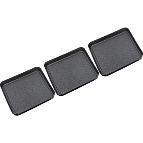 Weather Boot Tray- Water Resistant Plastic Utility Shoe Mat for Indoor and Outdoor Use in All Seasons