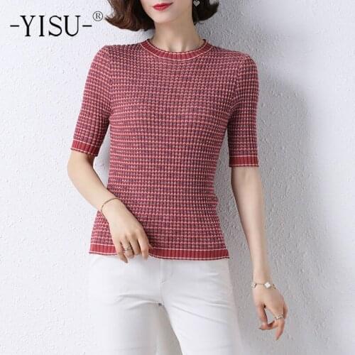 YISU 2021New Spring New-coming Tops O-Neck Pullovers Sweaters Primer shirt long sleeve Knitted pullover Slim-fit tight sweater