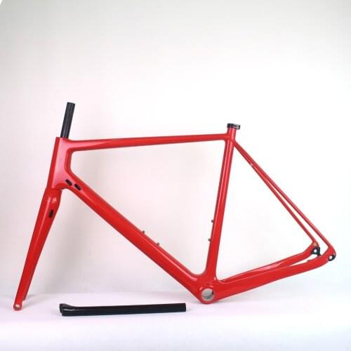 Toray T800 carbon fiber gravel bike frame new flat mount disc brakes carbon gravel bike frameset 49/52/54/56/58cm Carbon Gravel