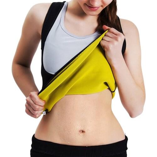 Womens Body Shaper Running Vest Hot Sweat Workout Tank Top Slimming Vest Sportswear Tummy Neoprene Fitness Gym Sports Shapewear