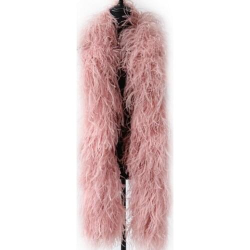 1-20 Ply Ostrich Feather Boa Party Plume Make Ostrich Feather Dress Sexy Robe Craft Wedding Woman Pajamas Decorate Accessories