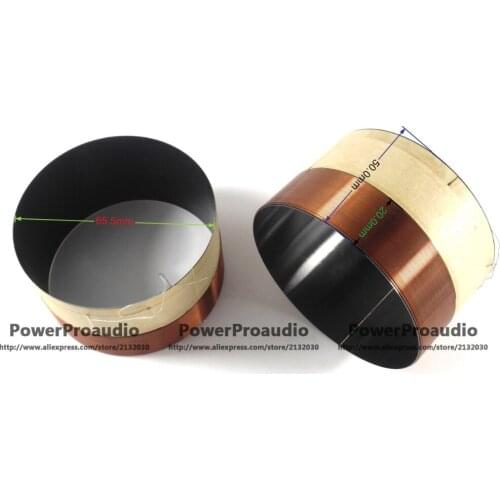 1pcs 65.5mm Voice coil Copper wire 8 Ohm For Loudspeaker Repair Tweeter 8 Ohm