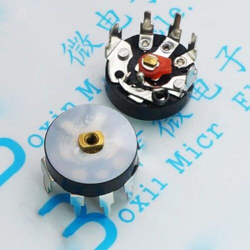 10pcs/lot Bending foot switch RV12MM B10K B50K B103 B503 potentiometer 50k amplifier volume potentiometer