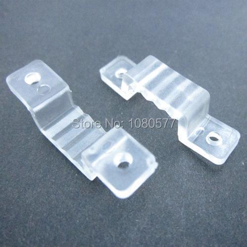 100pcs/lot LED Connector Silicon clip For Fixing 3528 5630 5730 3014 Full Color 5050 RGB LED Strip Bracket Clamp