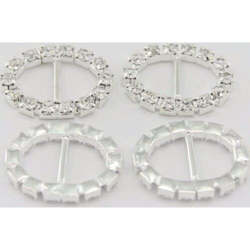 2018 20x16mm 4/5" Oval Clear Buckle Invitation Ribbon Slider For Wedding Supplies Rhinestone Embellishments Free Shipping 20pcs