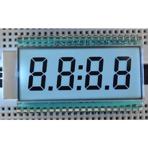 40PIN TN Positive 4-Digits Segment LCD Panel White Backlight 3V