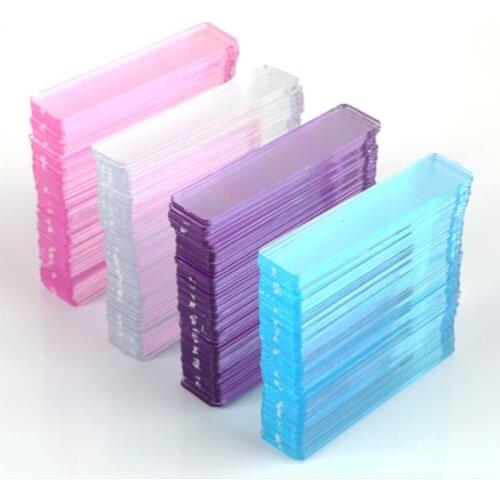 50pcs False Nail Tips Nail Art Display Stand Transparent Practice Acrylic