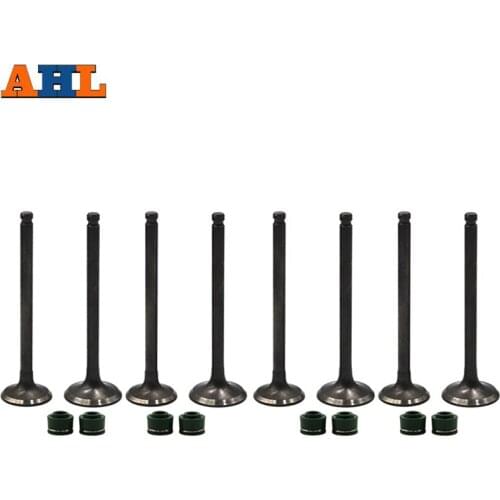 AHL 4 Pairs Motorcycle Intake & Exhaust Valve Kit Stem Seal For HONDA Xelvis250 25V 1991-1995 VTR250 1997-2009 VT250Z VT250F