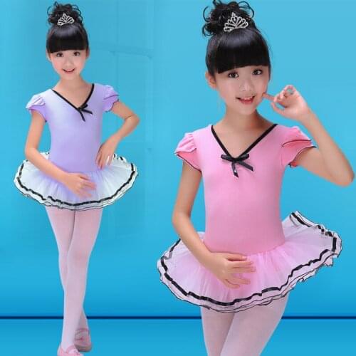 Swan Lake Ballet Costumes Ballet Clothes Children Pink/Violet Children Dance Dress For Ballet Girls Gymnastics Leotard Ballerina