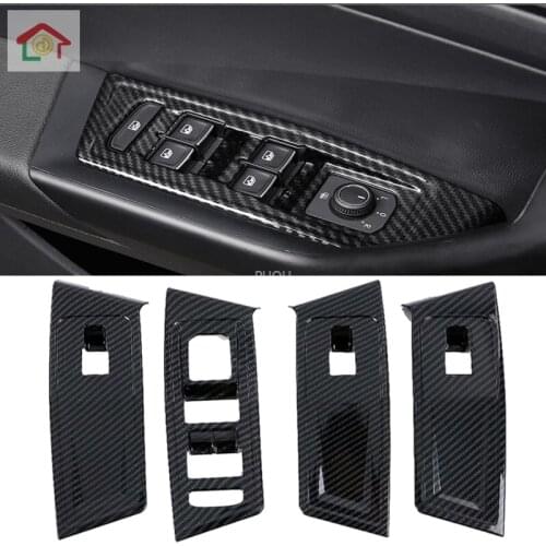 For Volkswagen T-Roc T Roc 2018 2019 STAINLESS STEEL ABS Inner Door Armrest Window Switch Control Panel Molding Cover Kit Trim