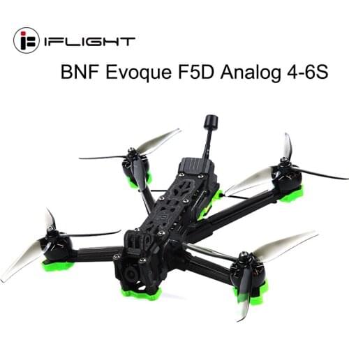IFlight Nazgul Evoque F5D Analog 5 inch 4-6S FPV Drone BNF W/ SucceX-E Mini F7 45A ESC 600mW Stack XING-E 2207 Motor RaceCam R1